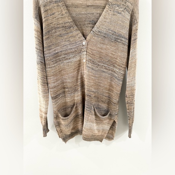 Project Long Sleeve Button Front Cardigan Brown Size Small - Picture 3 of 5